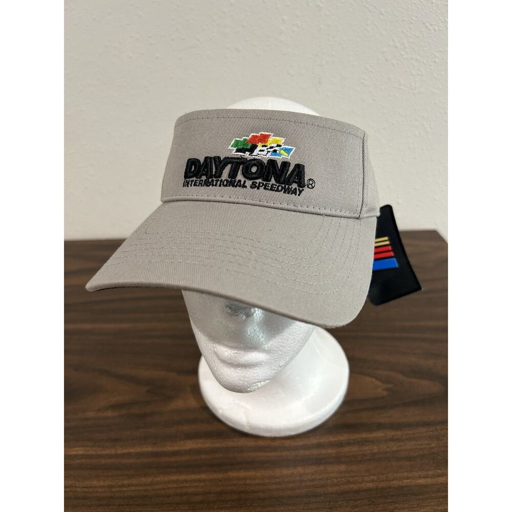 NWT NASCAR Daytona International Speedway Visor‎ Hat Cap Grey Adult One Size